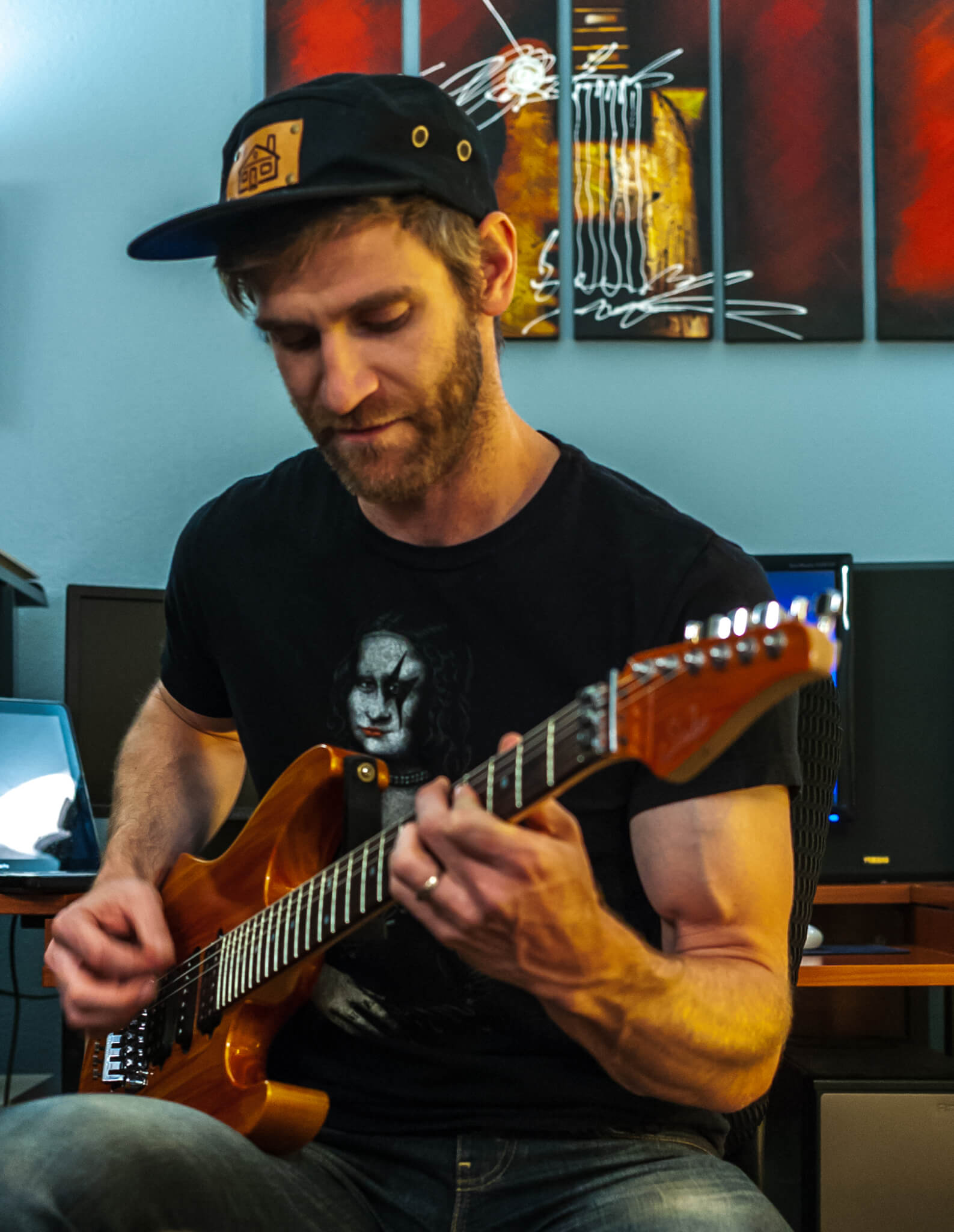 Jon Gillin Playing Guitar